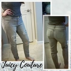 Juicy Couture Distressed Jeans with Sequins